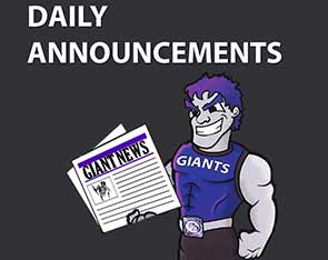 daily announcements