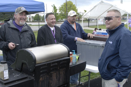 BD Dads Working at Relay for Life Event